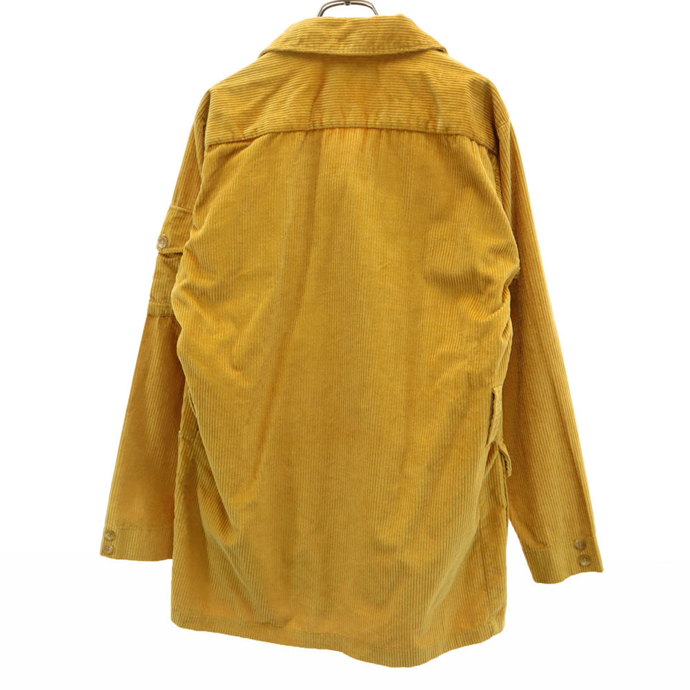 ARROW アロー 70s USA製 ヴィンテージ ブッシュ 長袖 コーデュロイ ミリタリーシャツ 14-14 1/2 マスタード メンズ