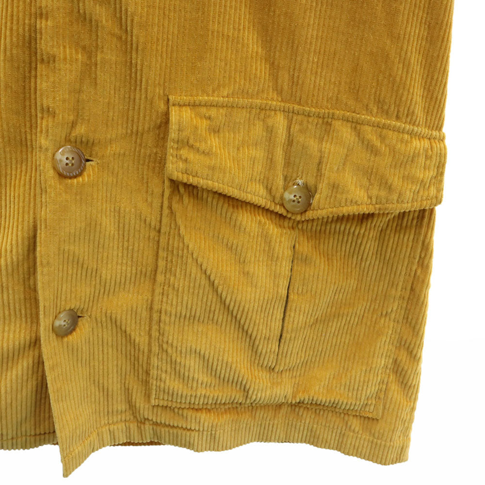 アロー 70s USA製 ヴィンテージ ブッシュ 長袖 コーデュロイ ミリタリーシャツ 14-14 1/2 マスタード ARROW メンズ ARROW アロー 70s USA製 ヴィンテージ ブッシュ 長袖 コーデュロイ
