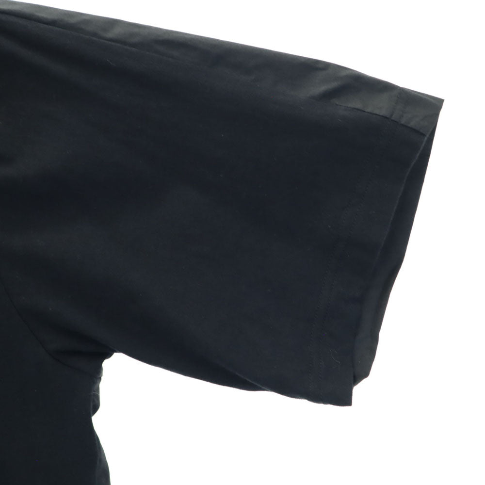 ヴァンソンミレイユ 日本製 半袖 ジャージー 切替 スキッパーカラー ポロシャツ 42 ブラック Vincent et Mireille メンズ