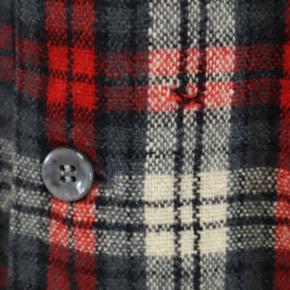 60s McGREGOR チェックシャツ ヴィンテージ Made in USA マクレガー 60s USA製 ウール ヴィンテージ 開襟 チェック柄