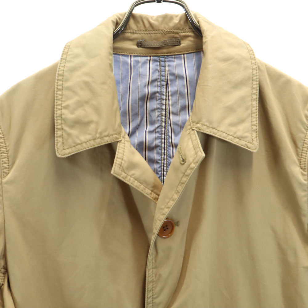 コムデギャルソンオム 2011年 日本製 長袖 ステンカラーコート S ベージュ COMME des GARCONS HOMME メンズ