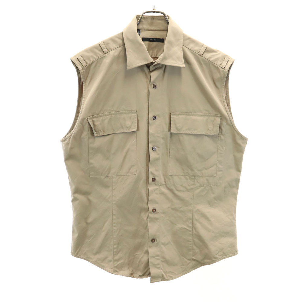 グッチ イタリア製 ベスト 40/153/4 ベージュ GUCCI メンズ