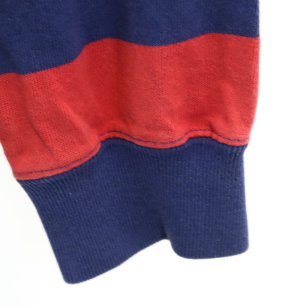 ポロバイラルフローレン ボーダー柄 長袖 ポロシャツ L レッド 他 Polo by Ralph Lauren ラガーシャツ ポロベア メンズ