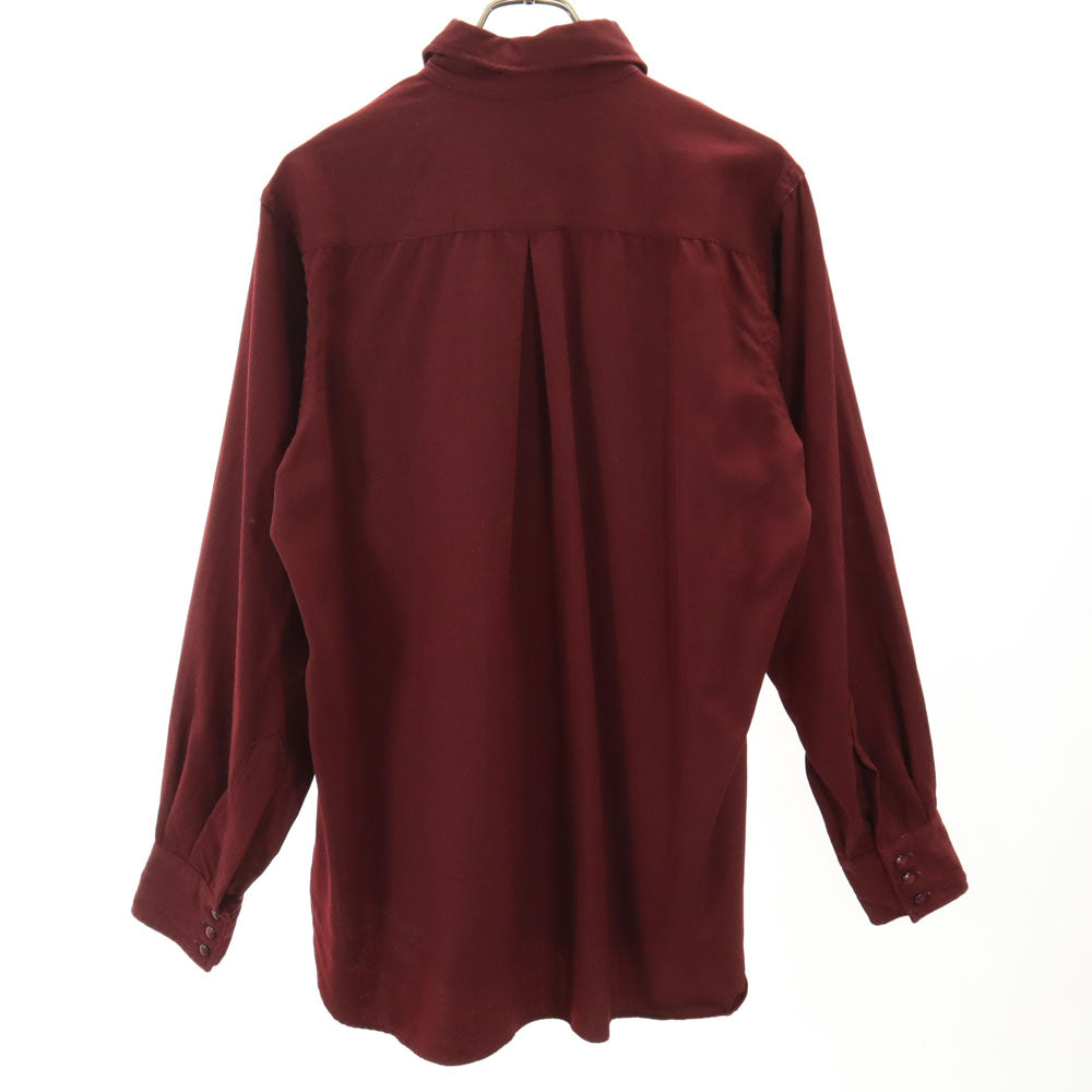 H BAR C エイチバーシー 60s ウール ヴィンテージ 長袖 シャツ ワインレッド メンズ