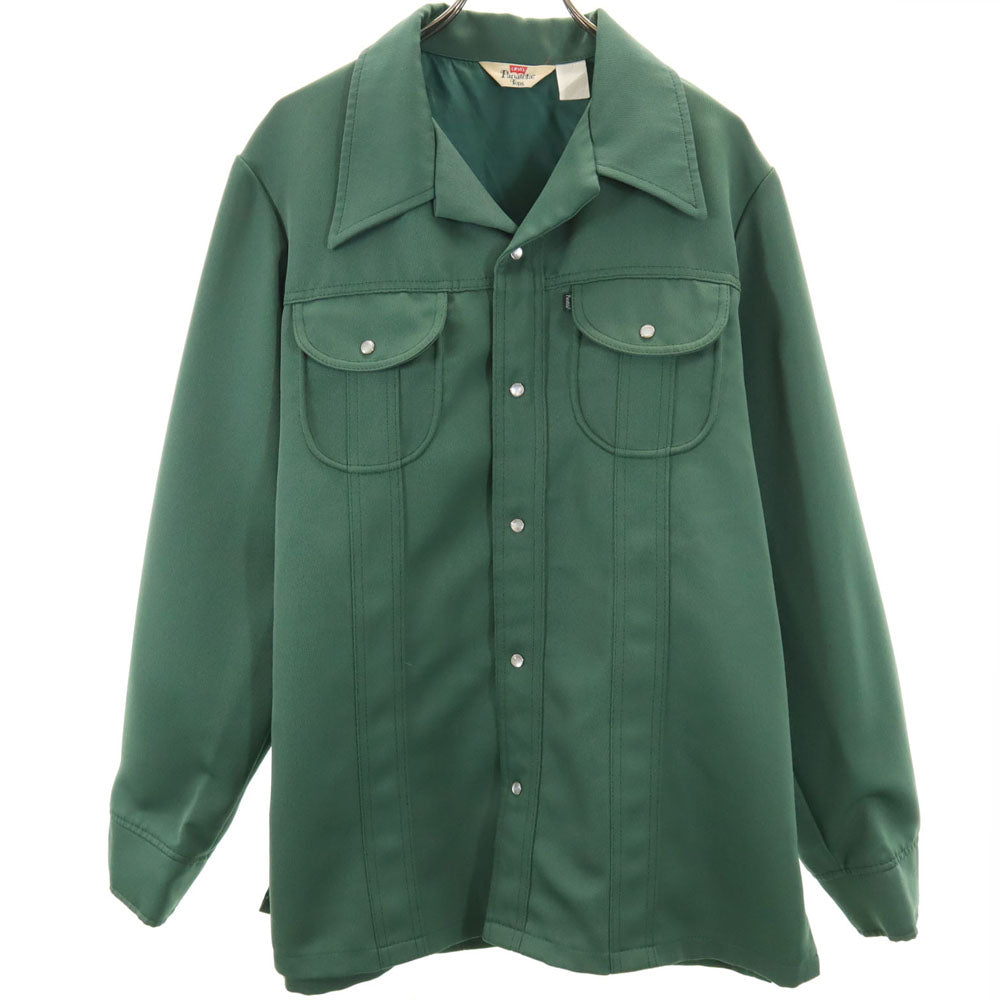 リーバイスパナテラ 70s パナテラ ヴィンテージ 長袖 オープンカラーシャツ カーキ LEVI'S PANATELA ジャケット メンズ