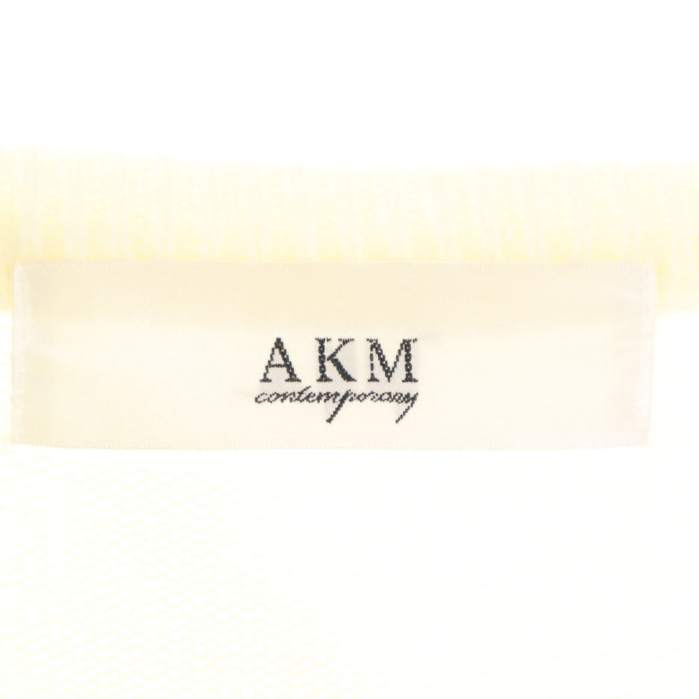 AKM エイケイエム 長袖 セーター L ホワイト ニット メンズ