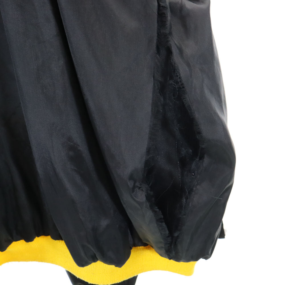 OLD オールド 70s 80s バック刺繍 長袖 ブルゾン ブラック系 メンズ