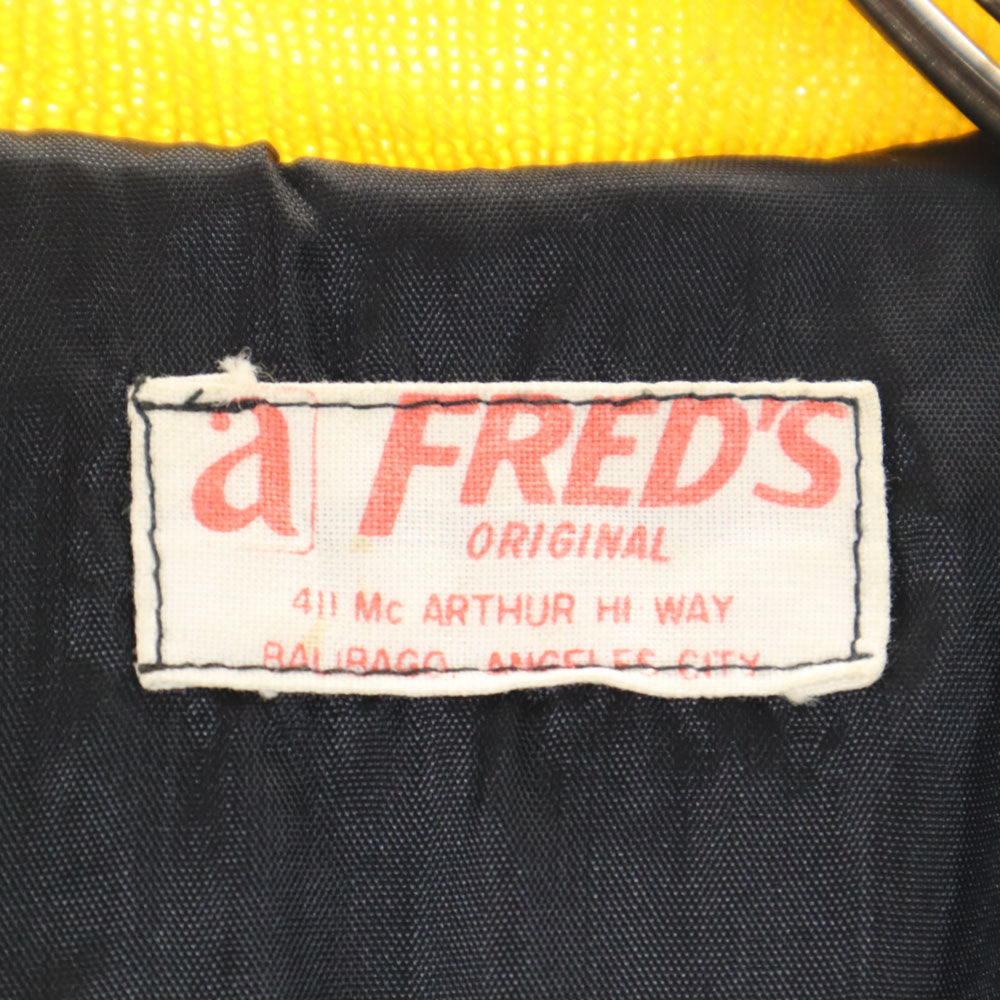 OLD オールド 70s 80s バック刺繍 長袖 ブルゾン ブラック系 メンズ