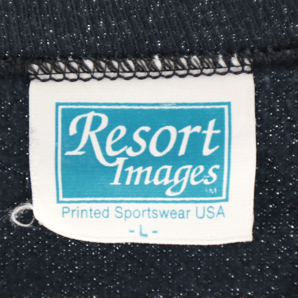 Resort image 90s USA製 オールド ワーナーブラザーズ 長袖 スウェット トレーナー L ブラック系 Resort image 裏起毛 メンズ
