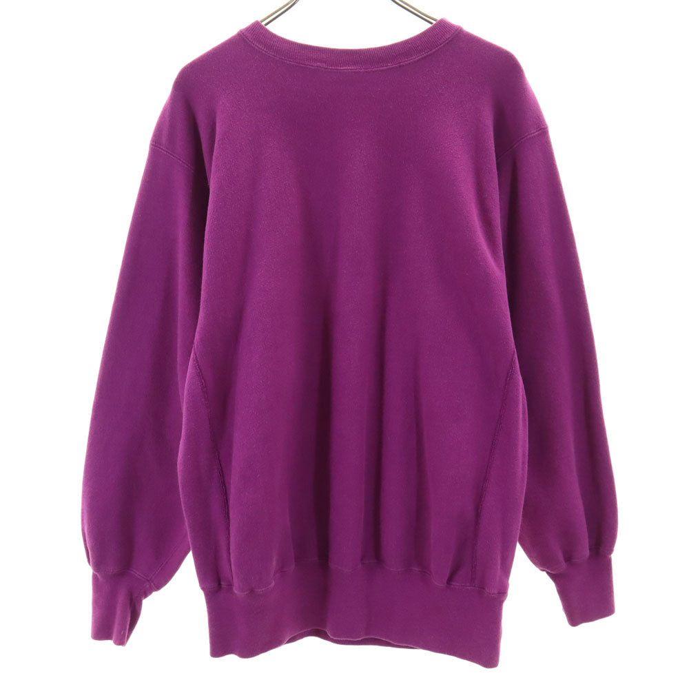 Champion チャンピオン 90s リバースウィーブ USA製 オールド 刺繍タグ 長袖 スウェット トレーナー XL パープル系 REVERSE WEAVE 裏起毛 メンズ