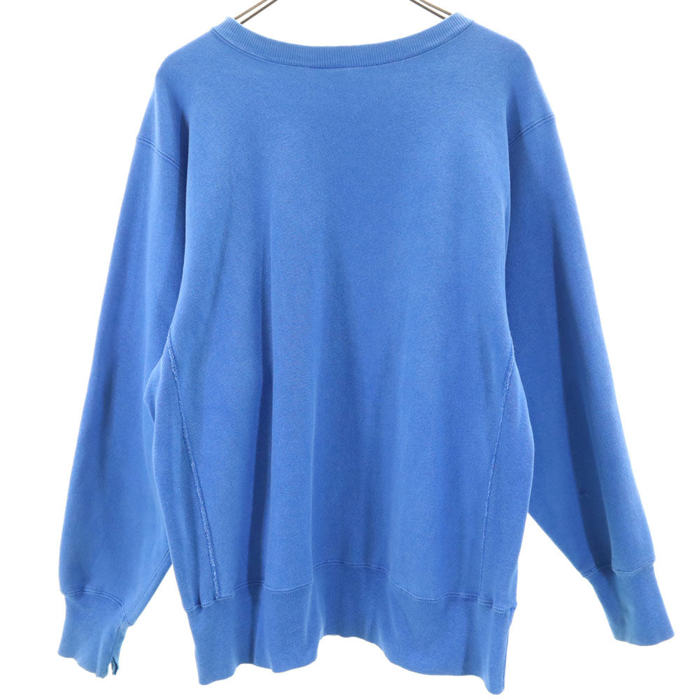 Champion チャンピオン 90s リバースウィーブ USA製 オールド 刺繍タグ 長袖 スウェット トレーナー L ブルー系 REVERSE WEAVE 裏起毛 メンズ