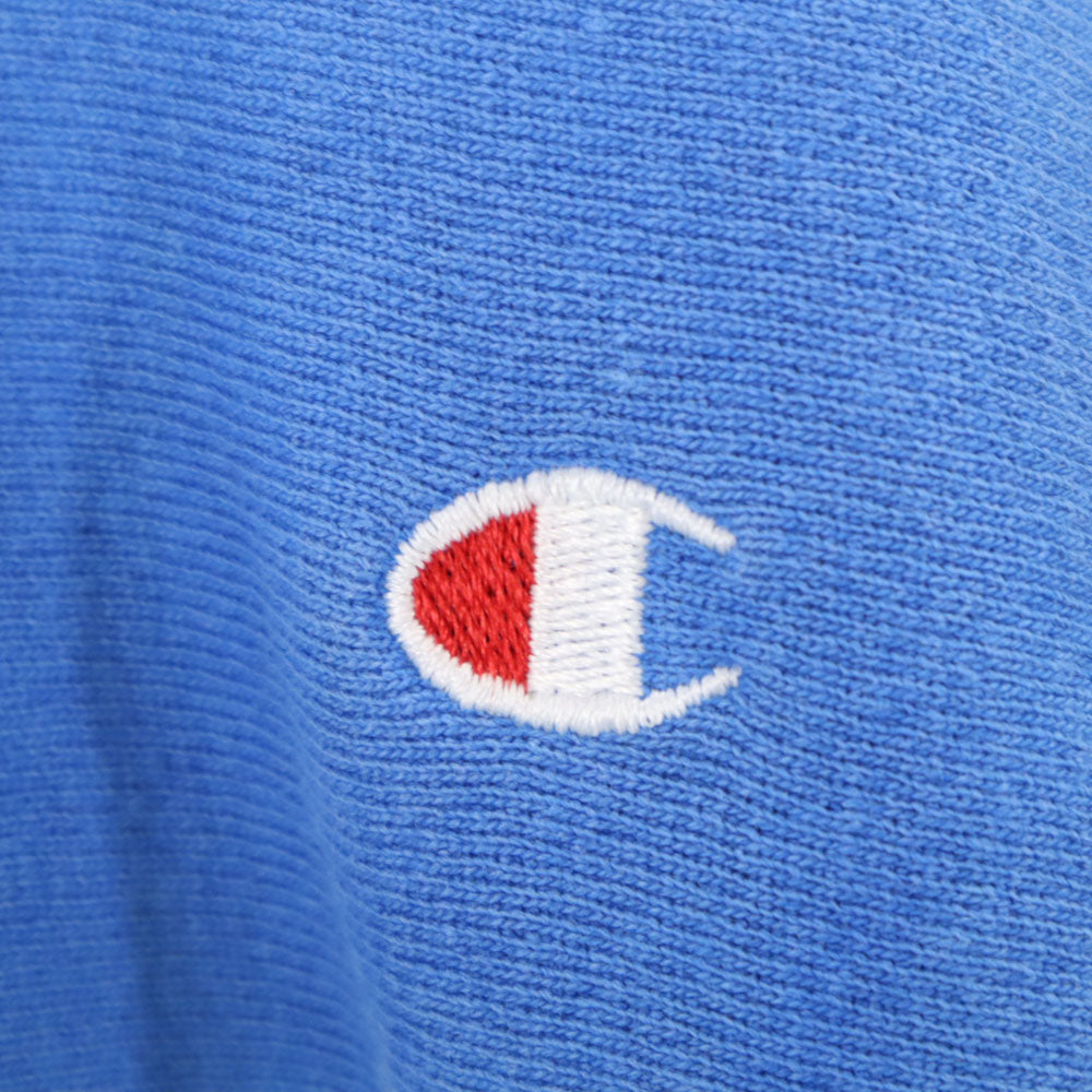 Champion チャンピオン 90s リバースウィーブ USA製 オールド 刺繍タグ 長袖 スウェット トレーナー L ブルー系 REVERSE WEAVE 裏起毛 メンズ