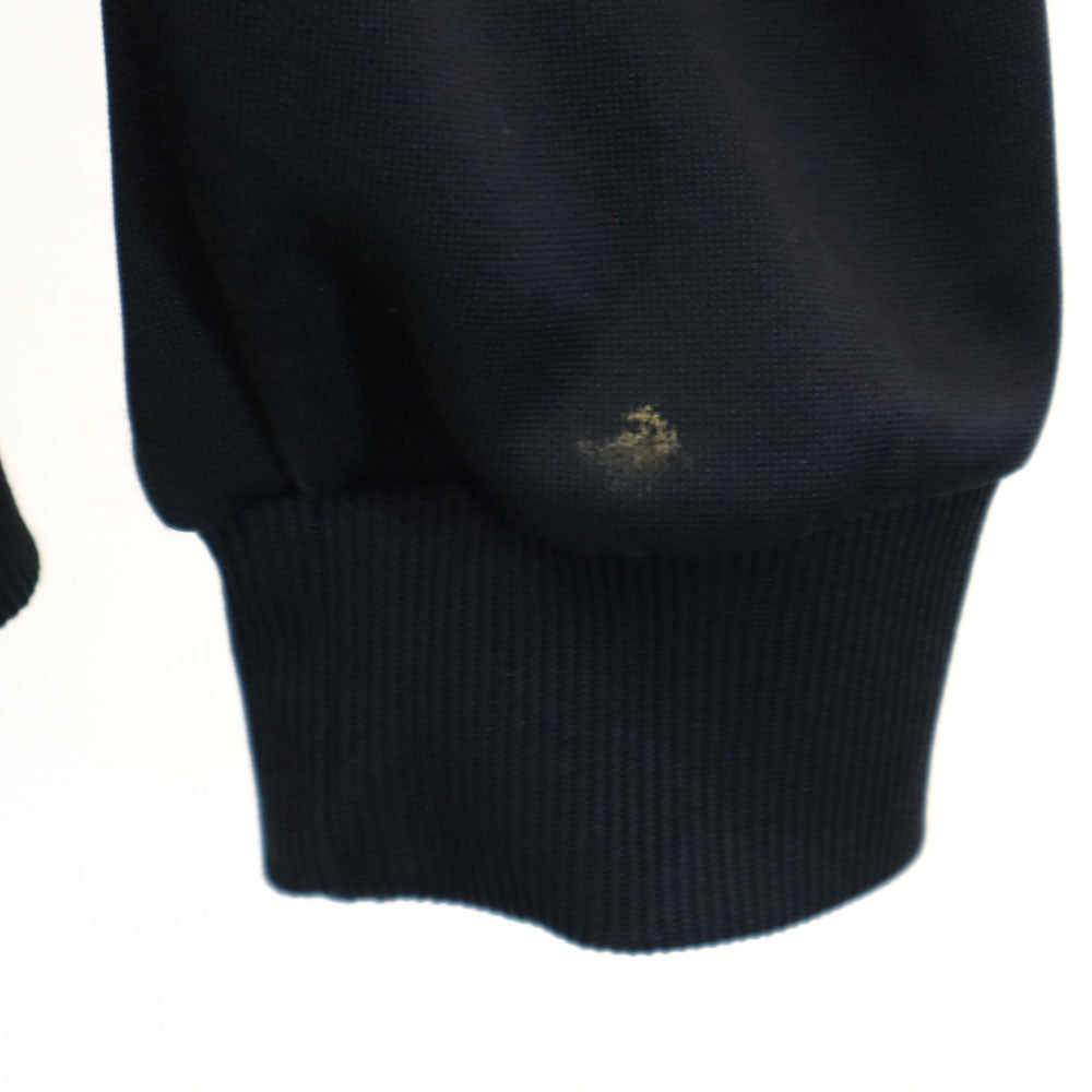 adidas アディダス 80s デサント製 ヴィンテージ トレフォイルロゴ トラックジャケット O ブラック ジャージ メンズ