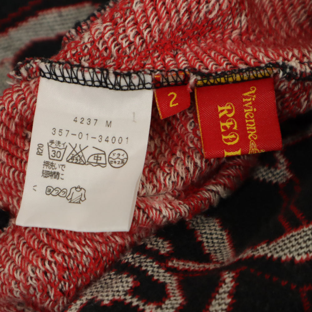 Vivienne Westwood RED LABEL ヴィヴィアンウエストウッドレッドレーベル 日本製 総柄 ジャケット 2 レッド レディース