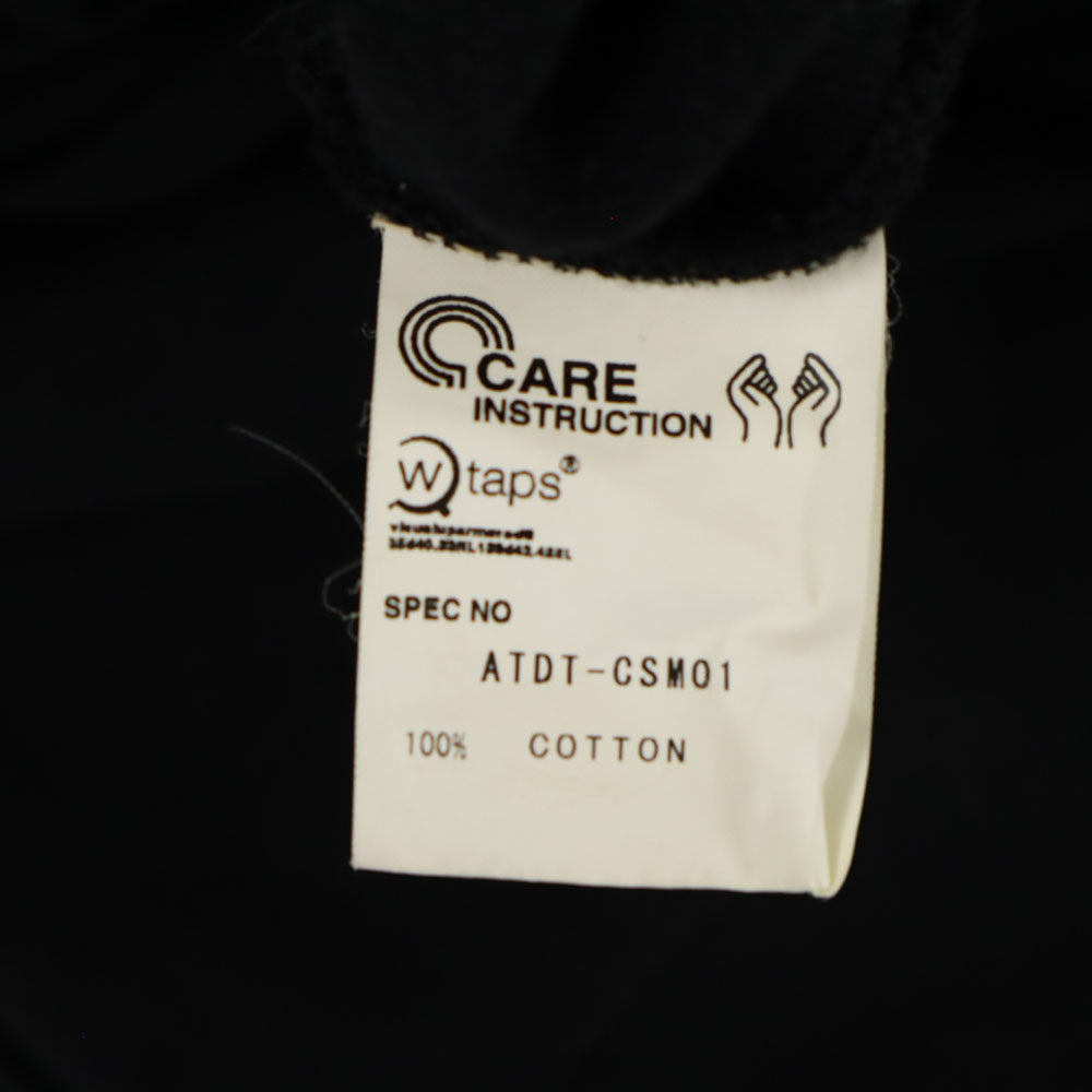 ダブルタップス 日本製 長袖 スウェット ジップパーカー S ブラック WTAPS メンズ