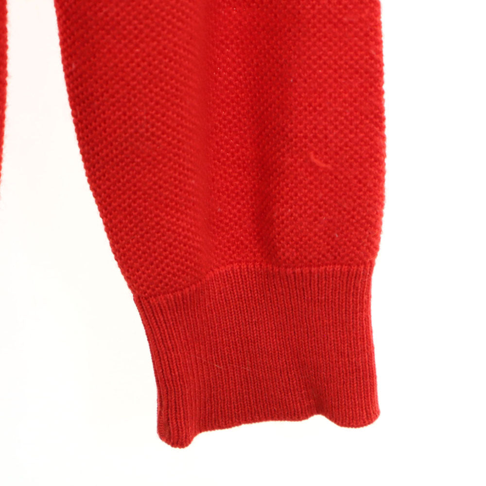 CHEMISE LACOSTE シュミーズラコステ 80s 70s フランス製 ウールブレンド フレラコ ヴィンテージ 長袖 セーター 5 レッド ニット メンズ