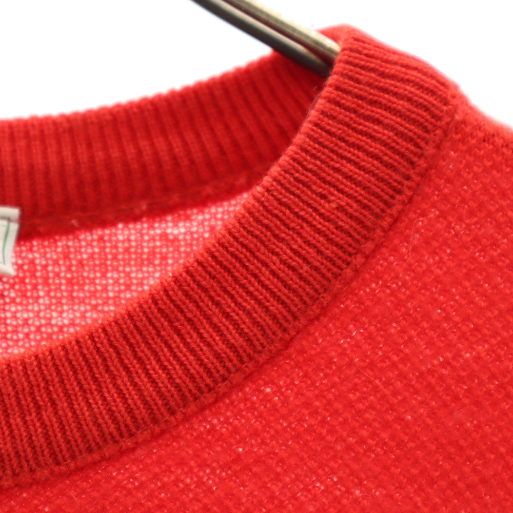 CHEMISE LACOSTE シュミーズラコステ 80s 70s フランス製 ウールブレンド フレラコ ヴィンテージ 長袖 セーター 5 レッド ニット メンズ
