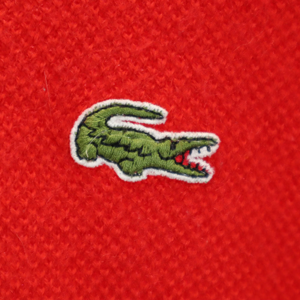 CHEMISE LACOSTE シュミーズラコステ 80s 70s フランス製 ウールブレンド フレラコ ヴィンテージ 長袖 セーター 5 レッド ニット メンズ
