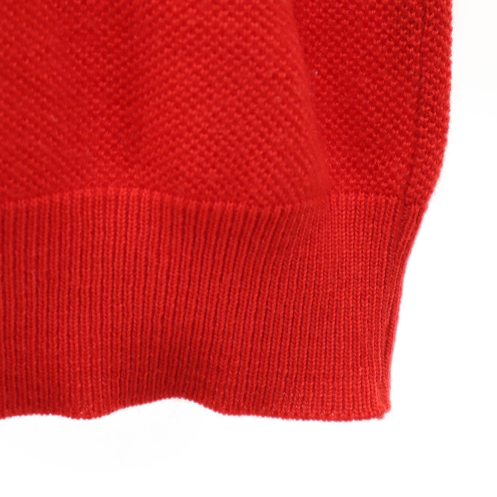 CHEMISE LACOSTE シュミーズラコステ 80s 70s フランス製 ウールブレンド フレラコ ヴィンテージ 長袖 セーター 5 レッド ニット メンズ