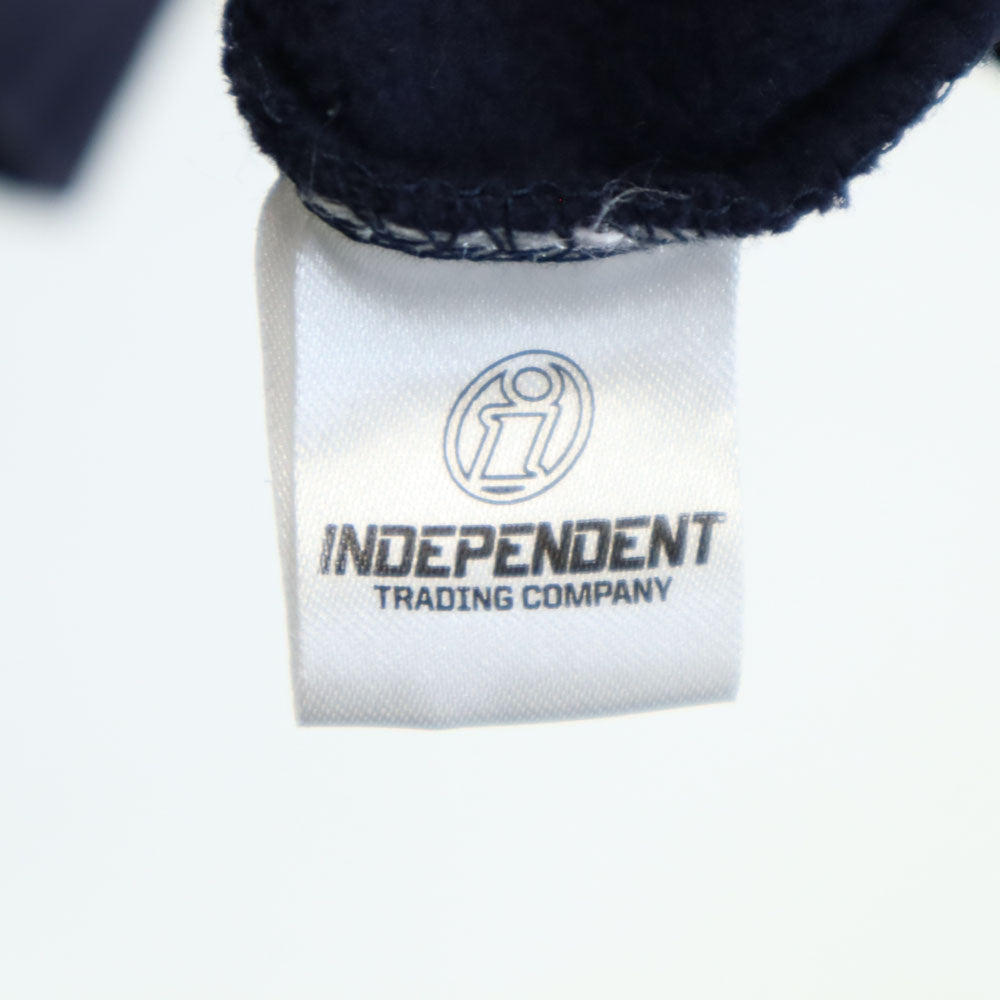 ANTI SOCIAL SOCIAL CLUB アンチソーシャルソーシャルクラブ USA製 バックプリント 長袖 スウェットパーカー M ネイビー INDEPENOENT 裏起毛 メンズ