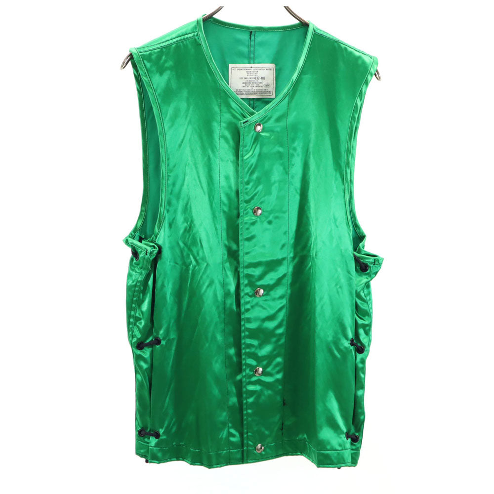 US NAVY アメリカ海軍 80s ヴィンテージ DLA ラインクルーマン ベスト S グリーン US NEVY VEST GROUND CREWMAN'S メンズ