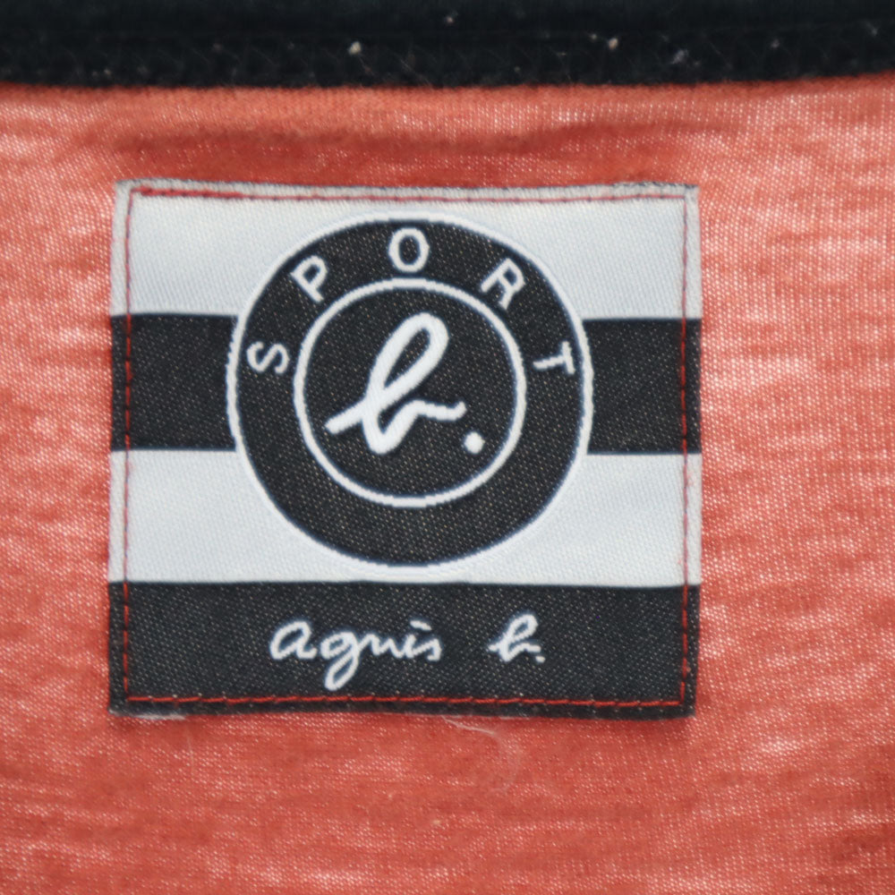 アニエスベー スポーツ 日本製 長袖 Tシャツ レンガ系 agnes b SPORT ロンT メンズ