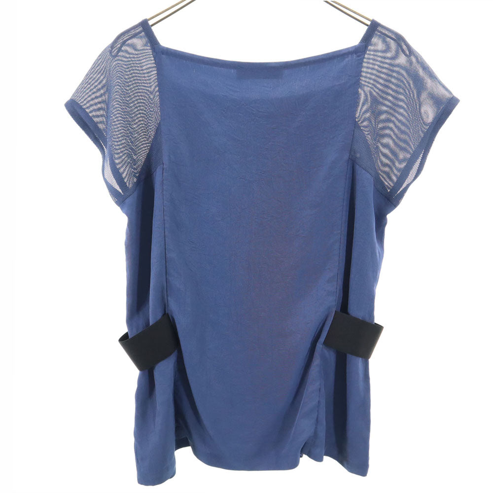 ISSEY MIYAKE イッセイミヤケ 日本製 半袖 カットソー 2 ネイビー レディース