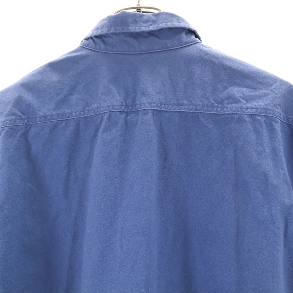 Carhartt カーハート 半袖 ボタンダウン ワークシャツ L ブルー メンズ