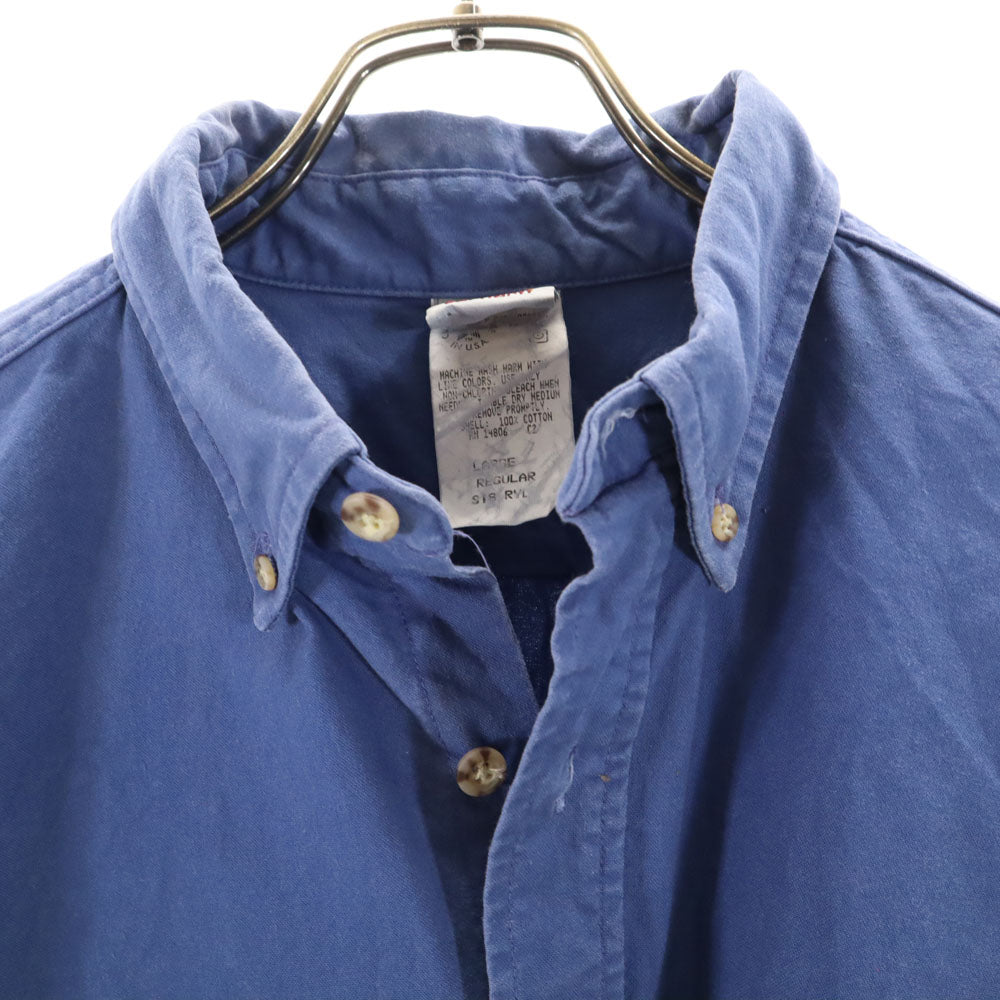 Carhartt カーハート 半袖 ボタンダウン ワークシャツ L ブルー メンズ