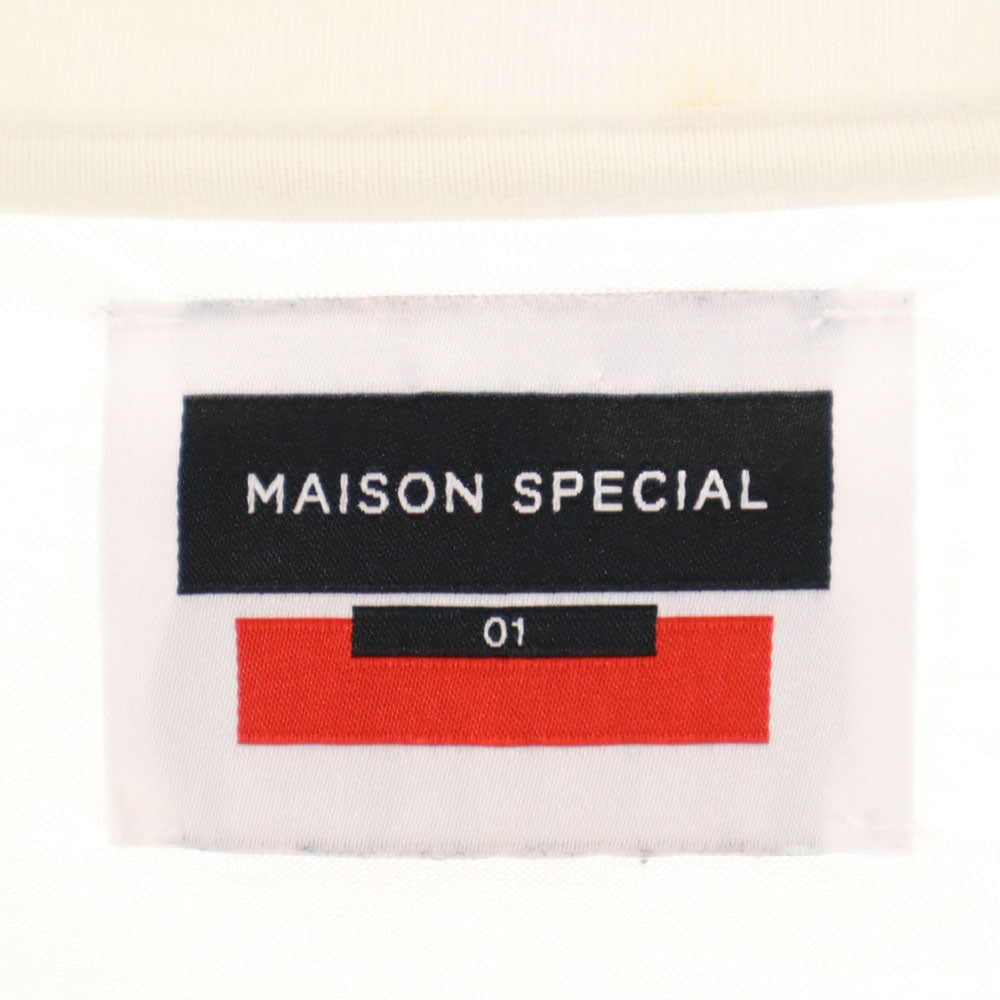 メゾンスペシャル 半袖 オーバー Tシャツ 1 ホワイト MAISON SPECIAL メンズ