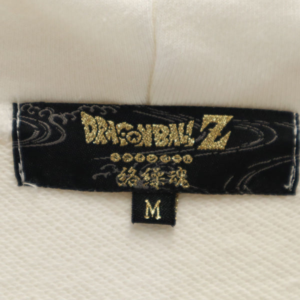 絡繰魂 DRAGON BALL Z バック刺繍 孫悟空 長袖 ジップパーカー M ホワイト系 KARAKURI TAMASHII メンズ