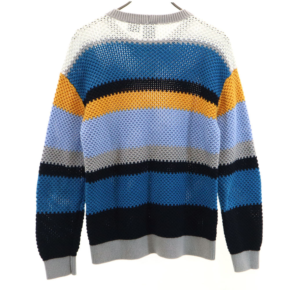 ARMANI EXCHANGE アルマーニエクスチェンジ ボーダー柄 長袖 セーター XS ブルー系 他 ニット メンズ