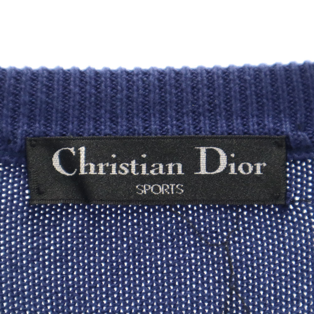 Christian Dior SPORTS クリスチャンディオールスポーツ 90s オールド 長袖 セーター LL ネイビー ニット メンズ