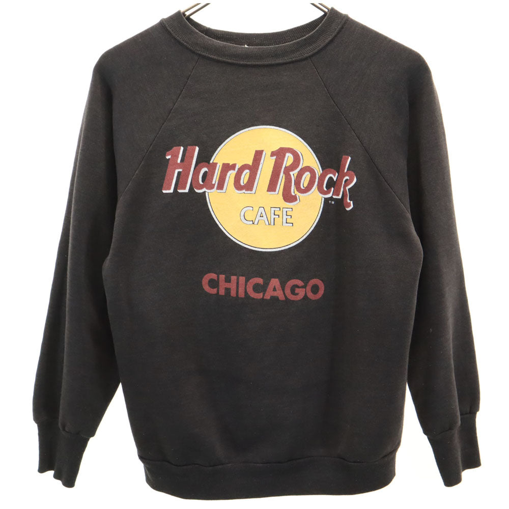 SIGNAL シグナル 90s USA製 オールド ハードロックカフェ 長袖 スウェット トレーナー S チャコール メンズ