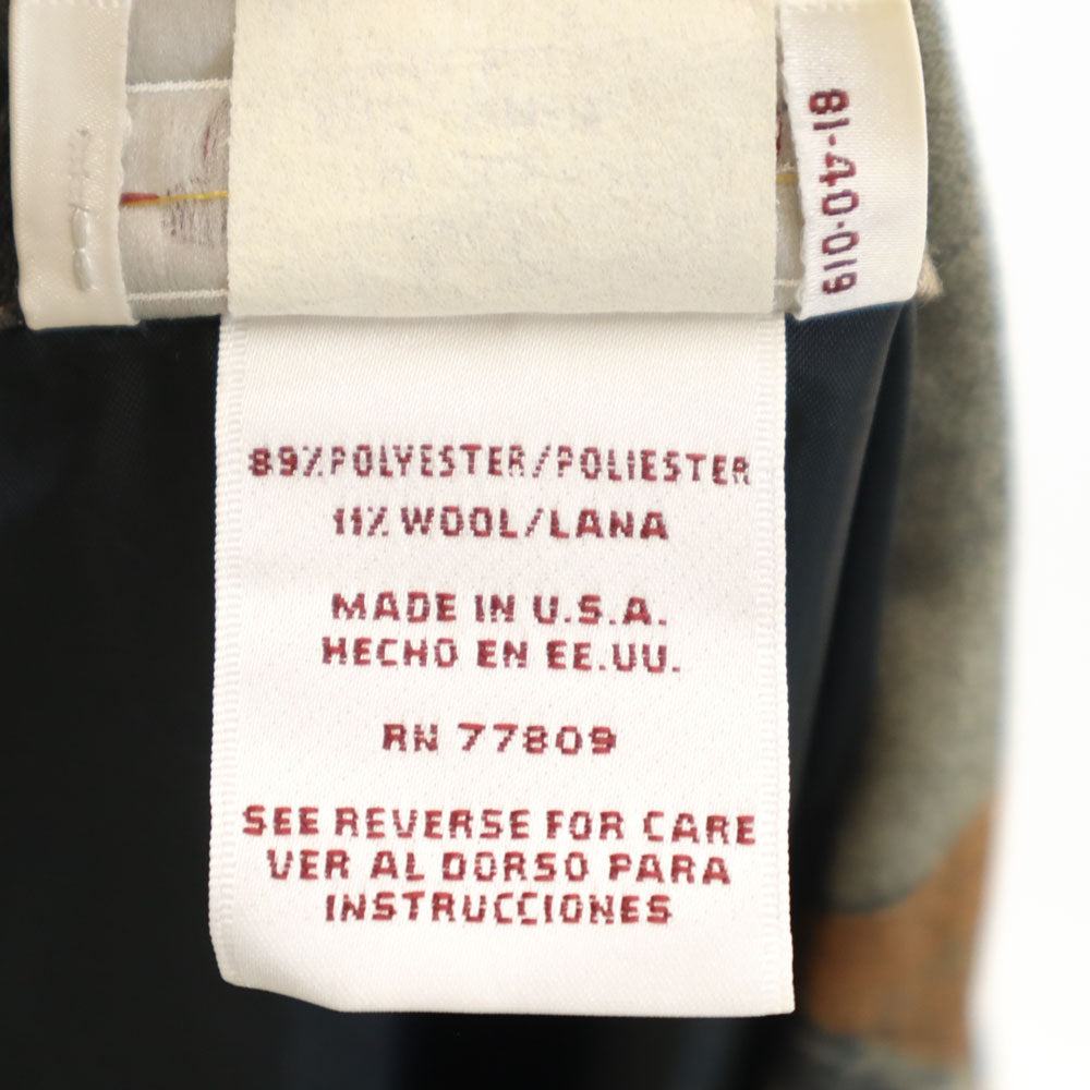 Washington ワシントン 90s USA製 オールド 総柄 テーラードジャケット 18 グレー系 ブレザー ビッグサイズ レディース