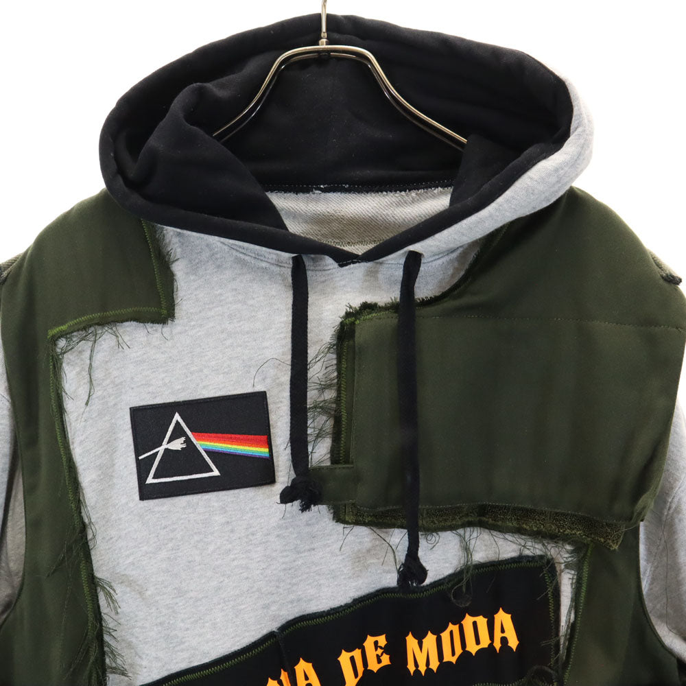 コドナデモーダ 長袖 スウェットパーカー グレー メンズ