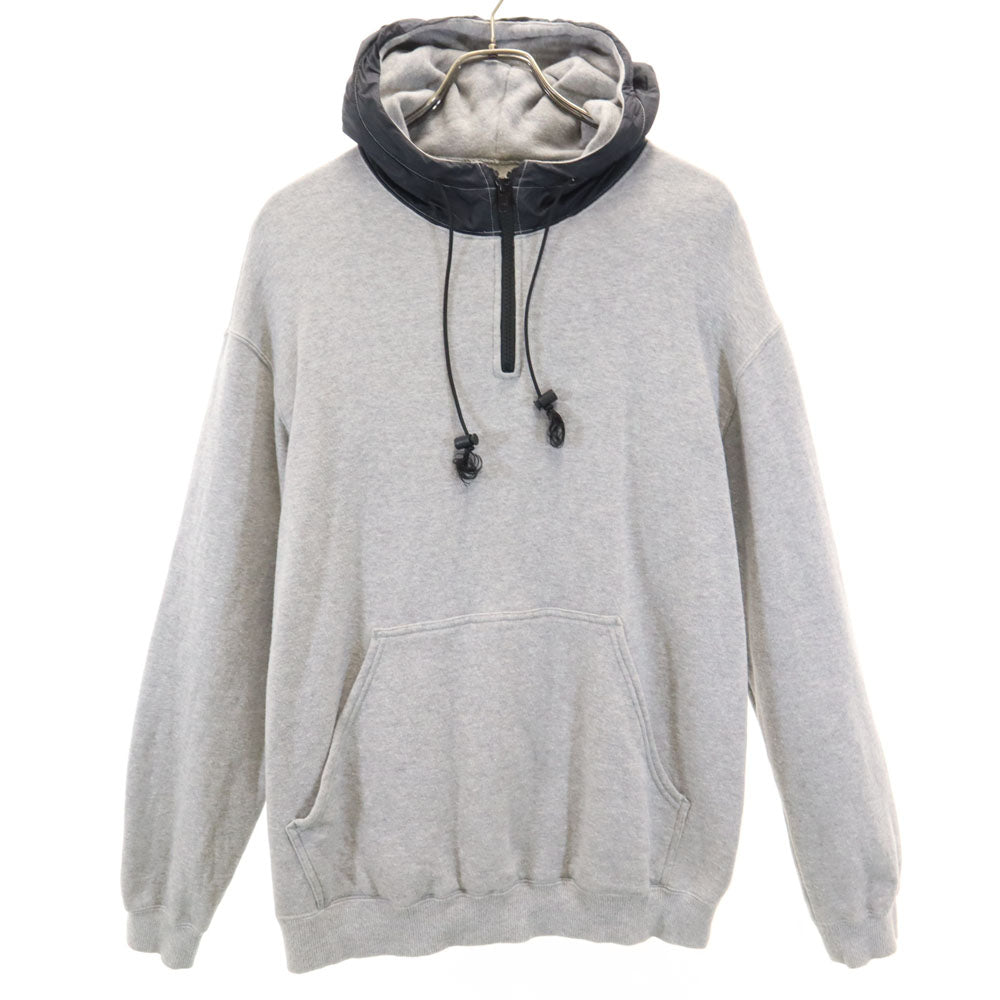 アイディーランドカンパニー 日本製 長袖 ハーフジップ スウェットパーカー 2 グレー 裏起毛 メンズ