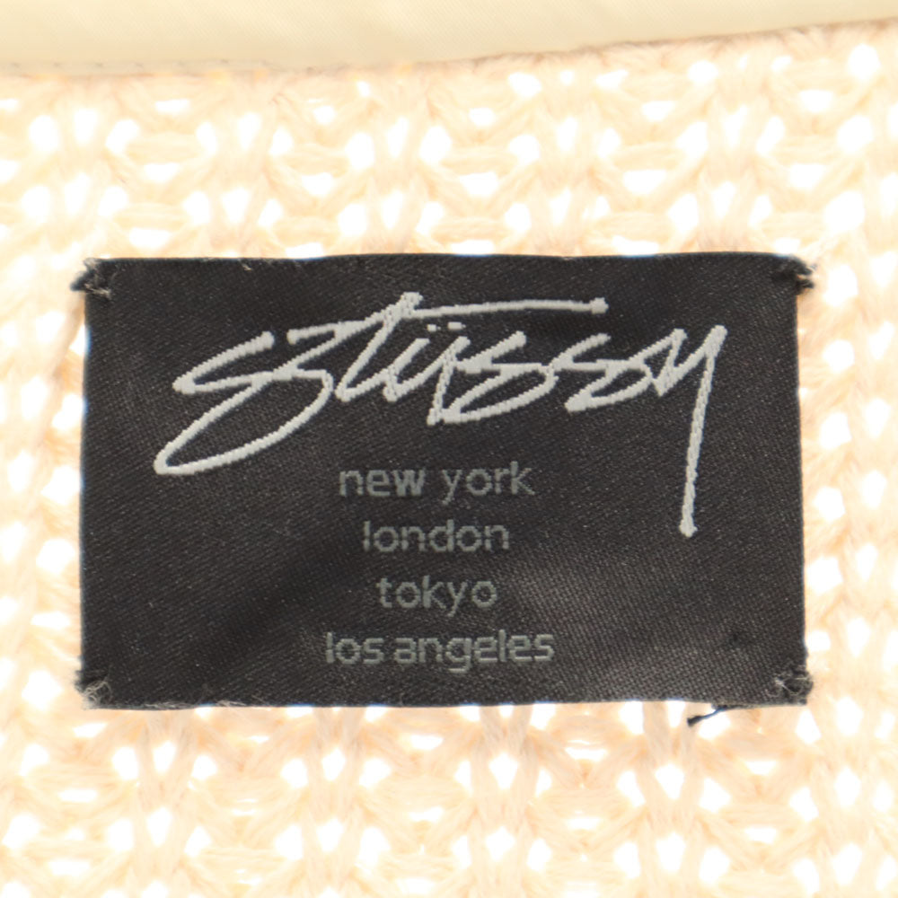 STUSSY ステューシー 長袖 カーディガン M ベージュ メンズ