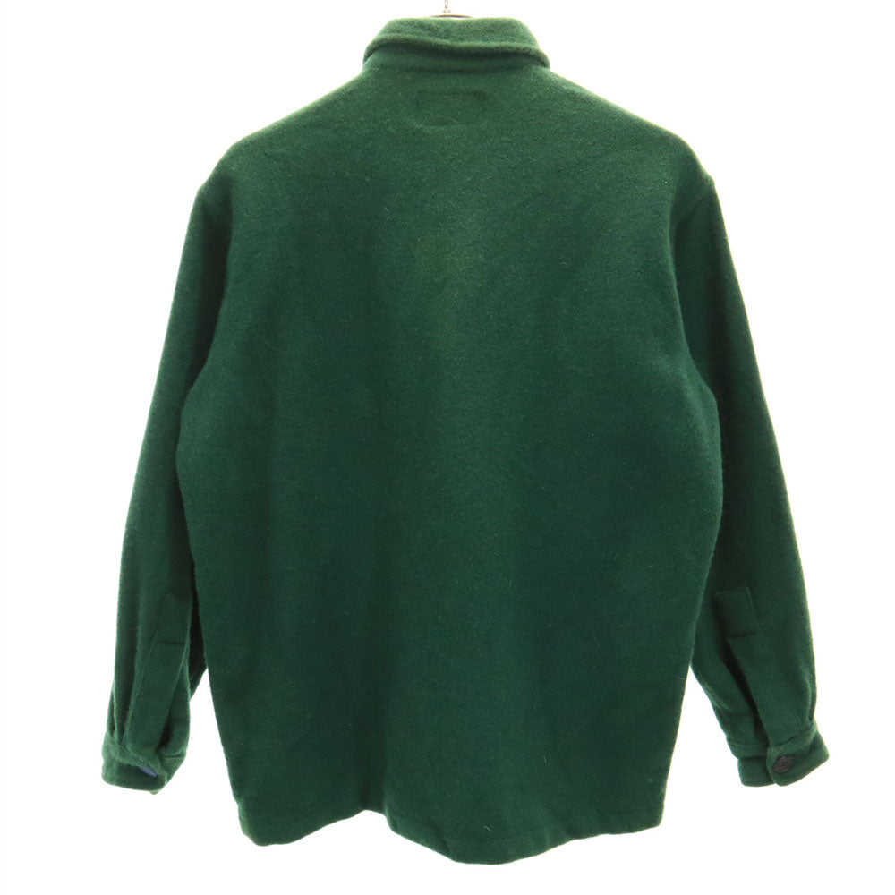 POLO COUNTRY ポロカントリー 80s 90s ウール オールド USA製 長袖 シャツ S グリーン RALPH LAUREN メンズ