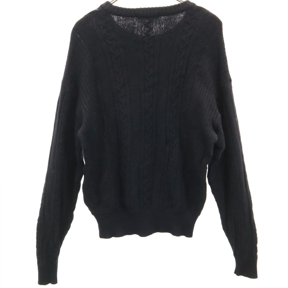 イヴサンローラン 90s ウール オールド 長袖 セーター L ブラック YVES SAINT LAURENT tricots ニット メンズ