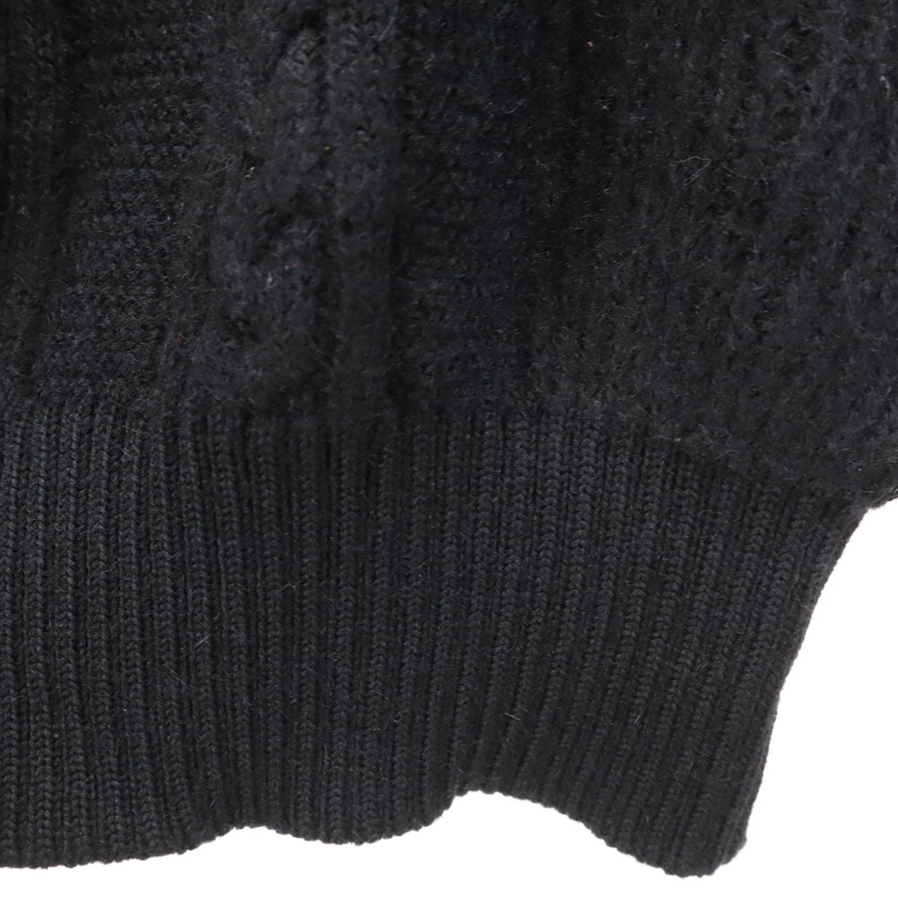 イヴサンローラン 90s ウール オールド 長袖 セーター L ブラック YVES SAINT LAURENT tricots ニット メンズ