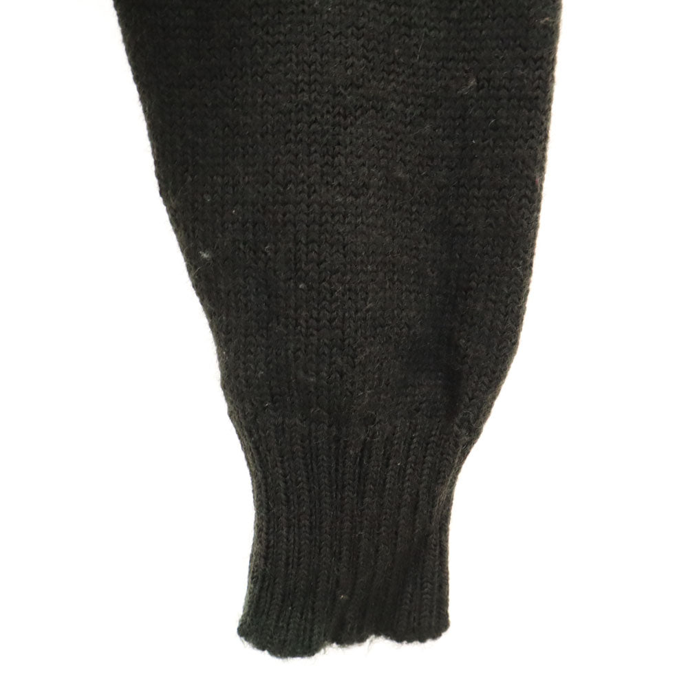 YVES SAINT LAURENT イヴサンローラン 80s ウール ヴィンテージ 長袖 Vネック セーター S カーキ ニット メンズ