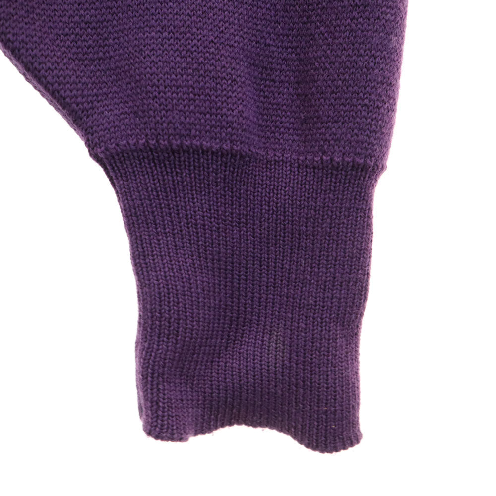 Christian Dior クリスチャンディオール 90s ウール オールド 長袖 Vネック セーター M パープル系 SPORTS ニット メンズ