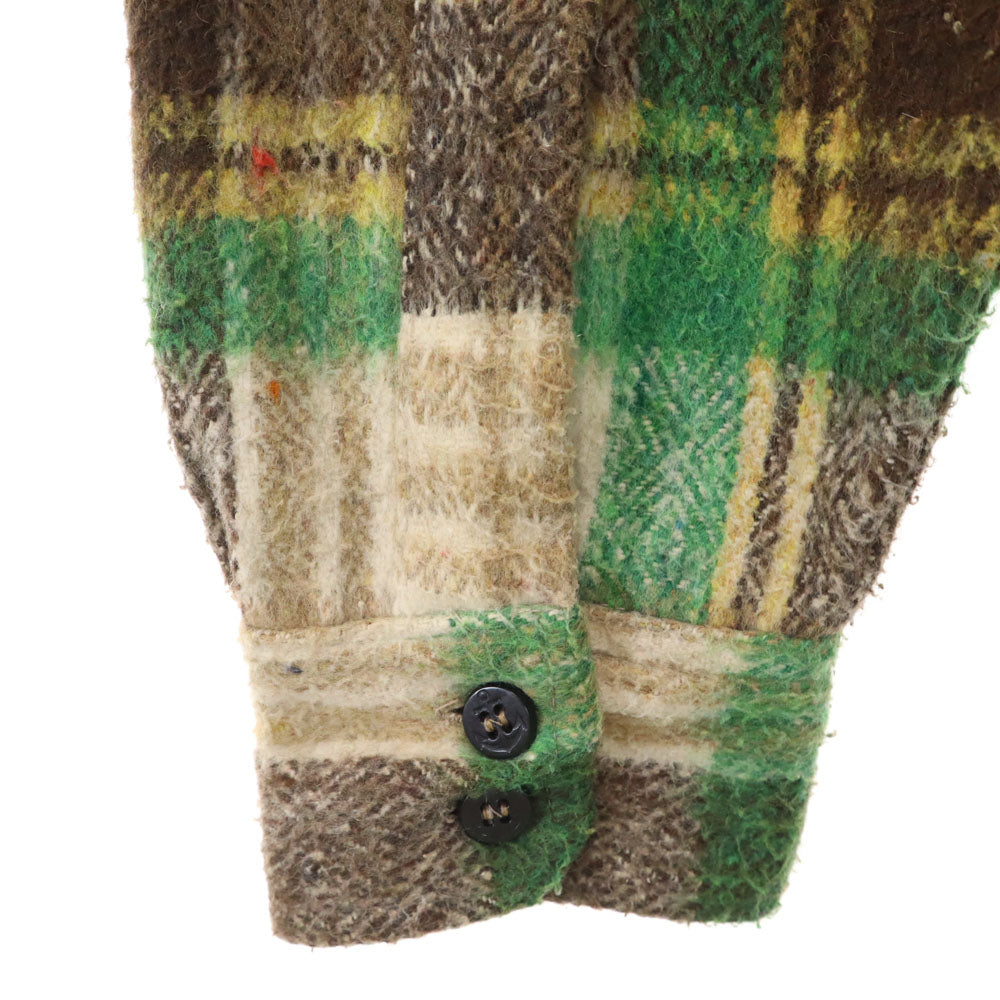 MONTGOMERY WARD モンゴメリーワード 70s ヴィンテージ チェック柄 長袖 CPO シャツ L ベージュ 他 メンズ