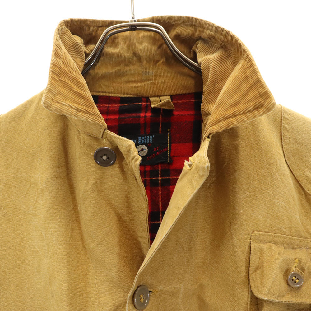 BLUE BILL BY RED HEAD 70s ヴィンテージ 長袖 ハンティングジャケット ブラウン系 ダック地 メンズ