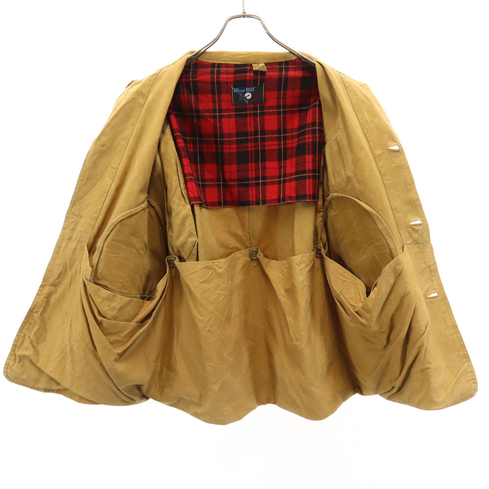 BLUE BILL BY RED HEAD 70s ヴィンテージ 長袖 ハンティングジャケット ブラウン系 ダック地 メンズ