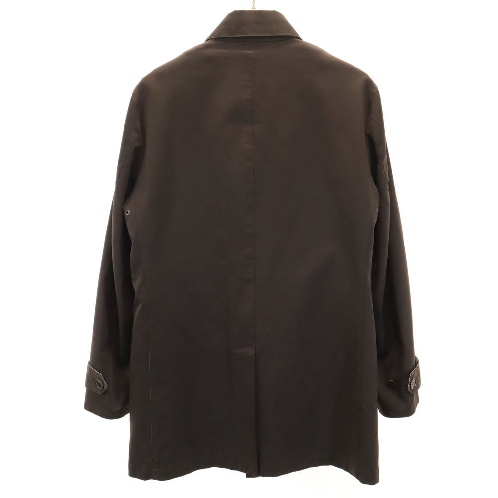 BARACUTA バラクータ 日本製 長袖 ステンカラーコート M ブラウン系 中綿ライナー付き メンズ
