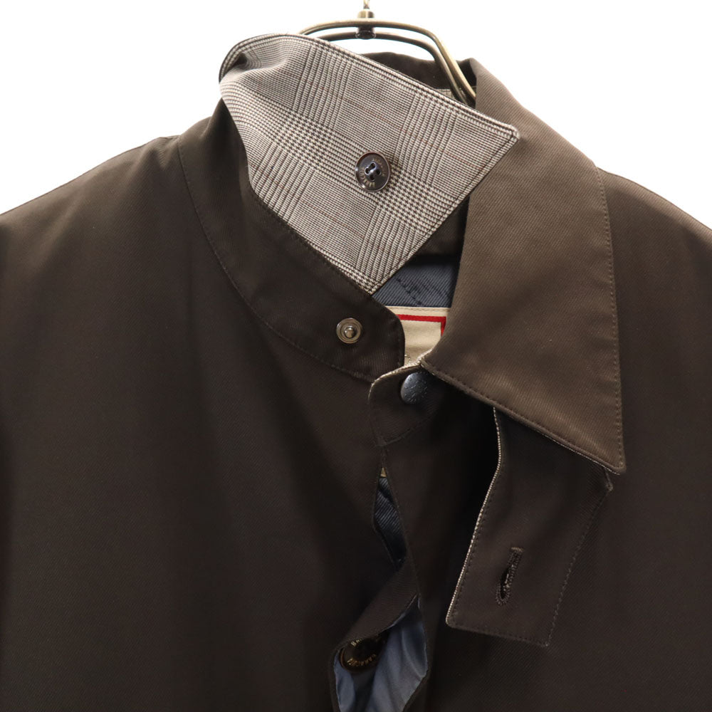BARACUTA バラクータ 日本製 長袖 ステンカラーコート M ブラウン系 中綿ライナー付き メンズ