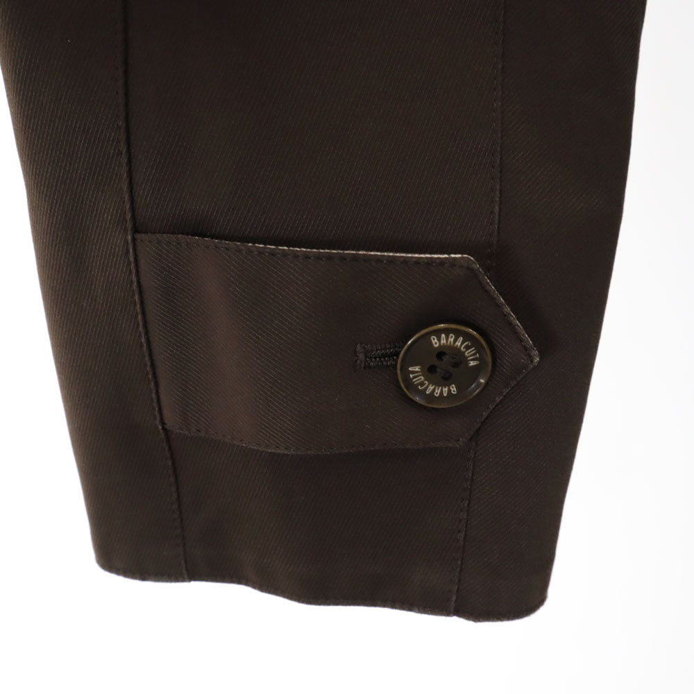 BARACUTA バラクータ 日本製 長袖 ステンカラーコート M ブラウン系 中綿ライナー付き メンズ