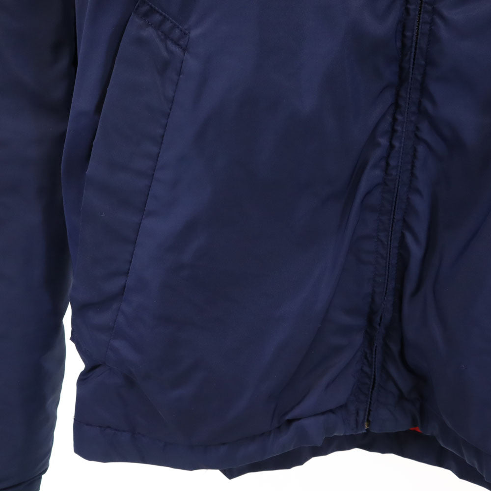 WINDWARD 70s 80s ヴィンテージ 長袖 ジップジャケット ネイビー系 裏キルティング メンズ